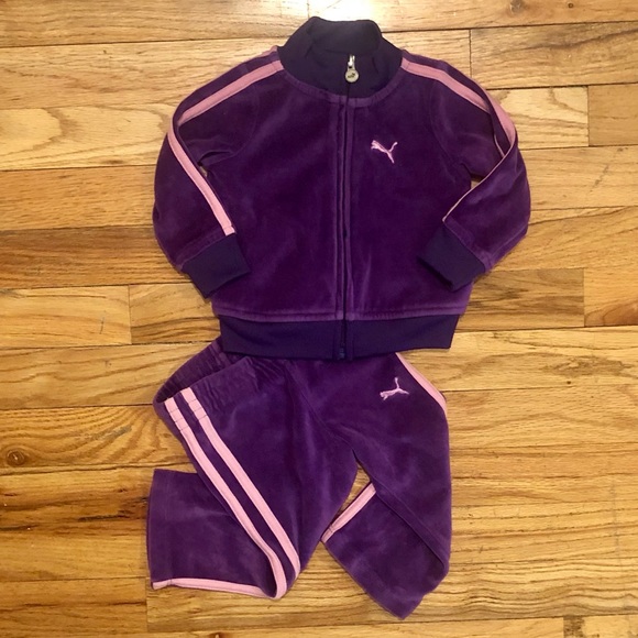 Puma purple and pink track suit 12M - Picture 8 of 9